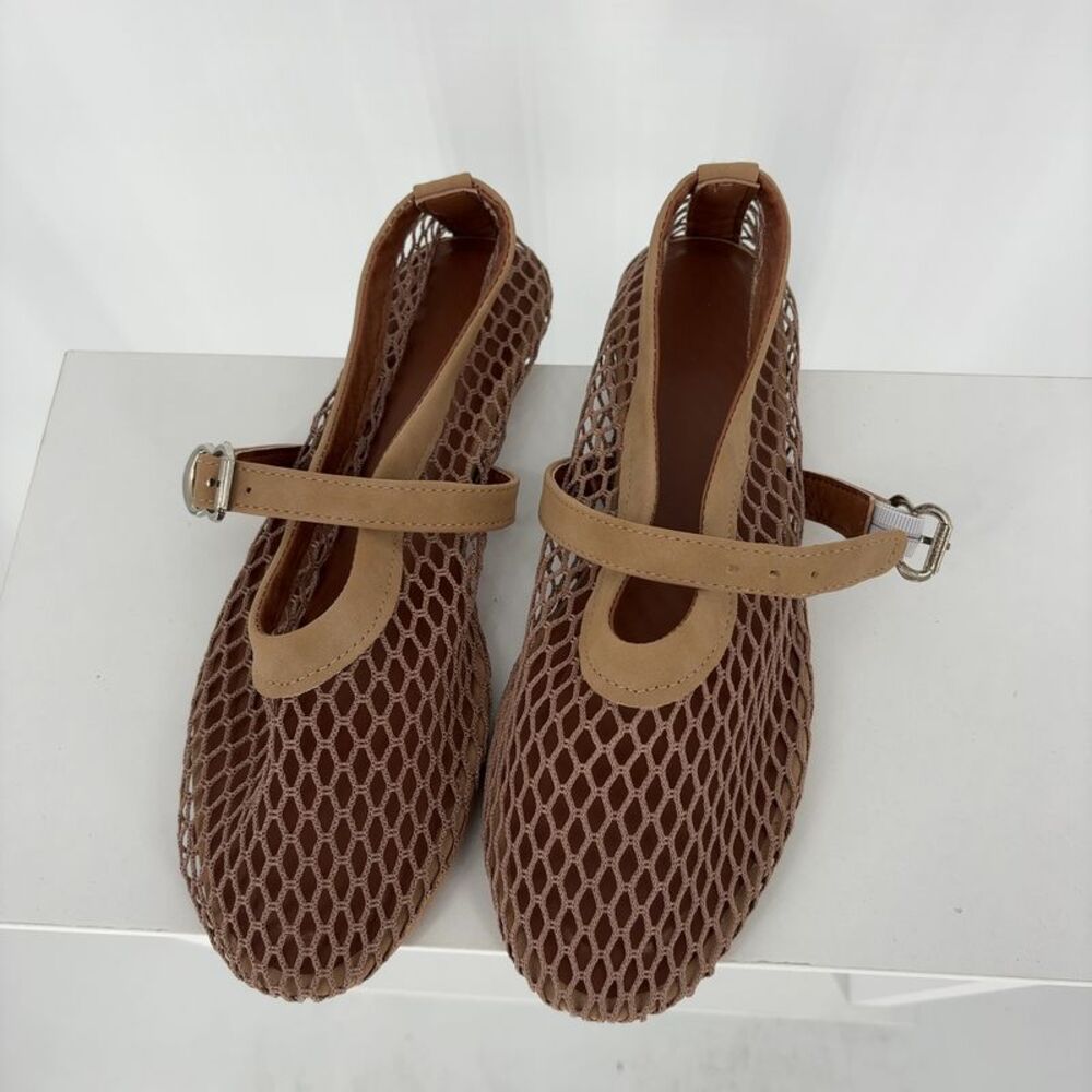 unknown brand Comfortable Ballerina Fishnet Shoes